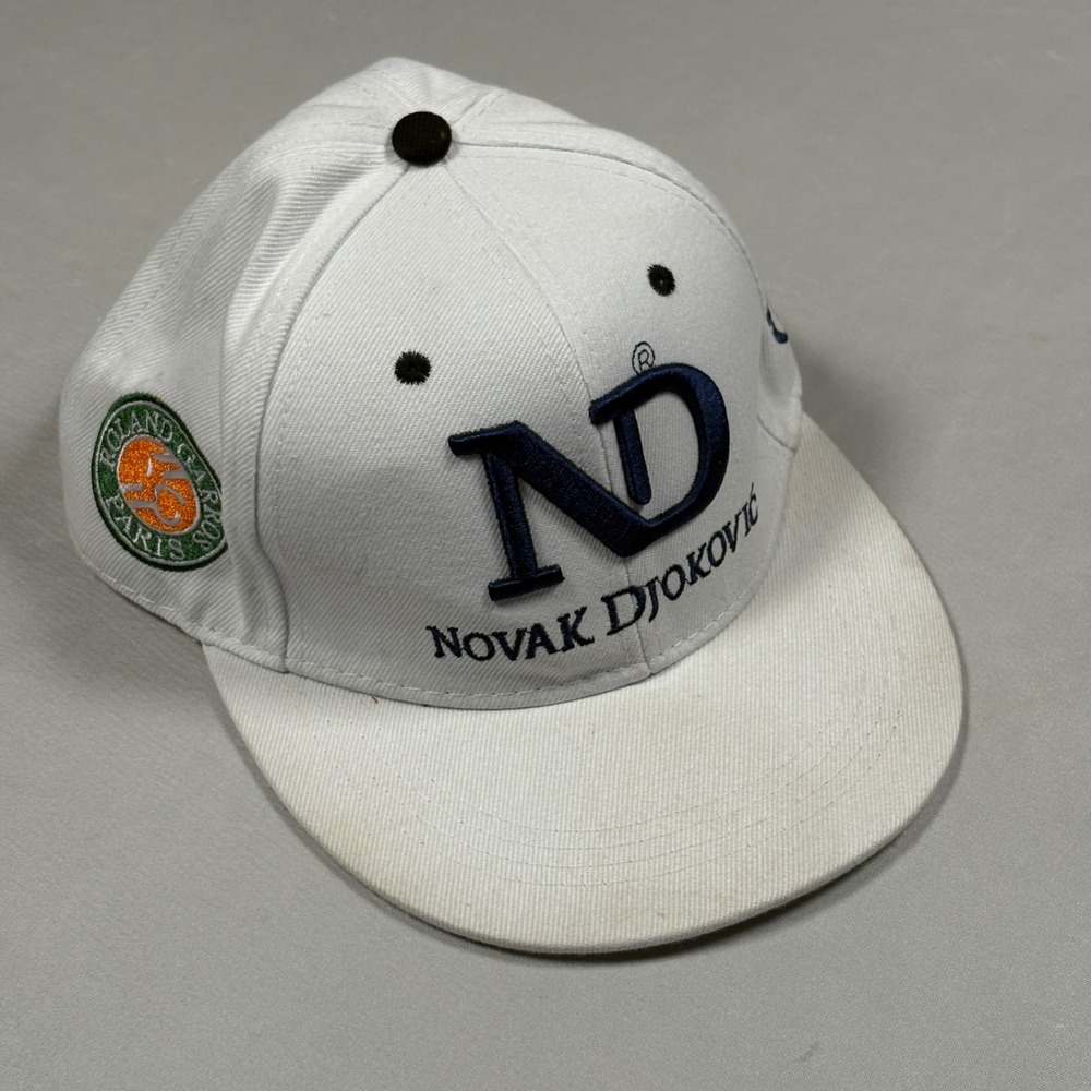 Vintage Sergio Tacchini Novak Djokovic Roland Garros French Open Tennis Hat